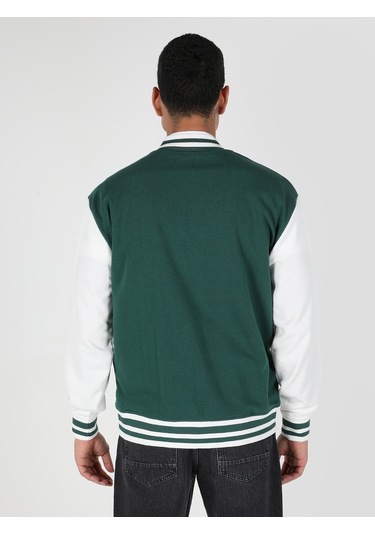 Colins Regular Fit Baskılı Yeşil Erkek Ceket Cl1061896 Q1.v1 Grn 001
