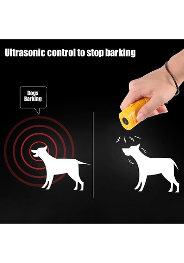 İn 1 Anti Barking Dur Bark Cihazı Taşınabilir El Ultrasonik Pet Köpek Kovucu Kontrol Eğitim Cihazı Eğitmen Led