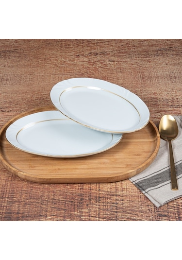 Güral Soprano 2 Adet 25 Cm Gold Kayık Tabak