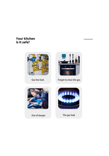 Supermarket1 Wi-fi Gaz Dedektörü - Doğalgaz/lpg Kaçak, 70db Sesli Uyarı, Mobil Bildirim