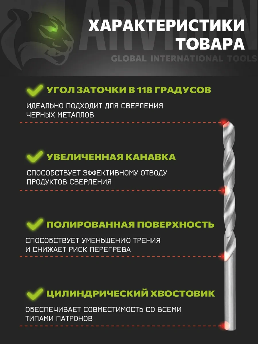 Arvıden Metal İçin Sert Alaşımlı Matkap Uçları Seti 19 Parça 300226104