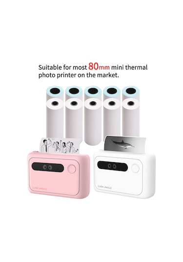 Aubyhe 76x30mm 10'lu Paket 10 Yıllık Dayanıklı Termal Kağıt - Suya/yağa/sürtünmeye Dayanıklı, Bisfenol A Yok, Yüksek Renk Doğruluğu 10 Rulo