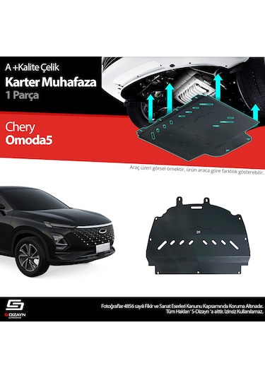 S-dizayn Chery Omoda5 Çelik Karter Muhafaza Koruma 2022 Üzeri A+ Kalite
