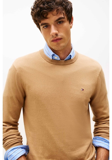 Tommy Hilfiger Erkek Kazak Bej