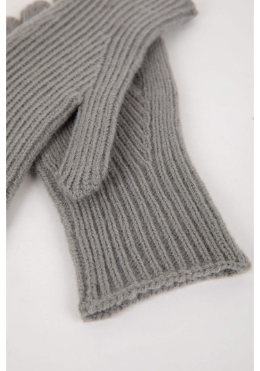 DeFacto 	Kadın Fonksiyonel Triko Eldiven C6839AX24WNGR100