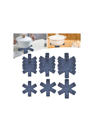 Suntek Magideal 12 Adet Kaymaz Ped Pot Tava Koruyucular Yapışmaz A-gri