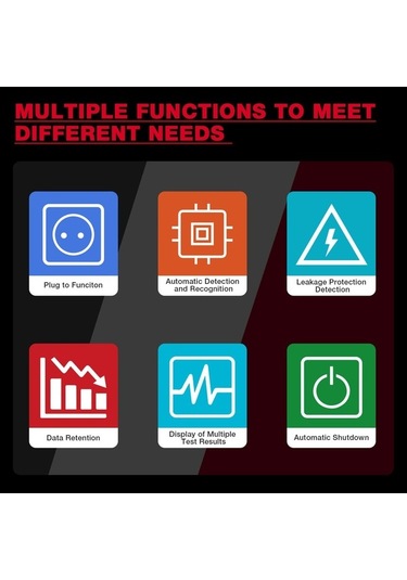 Trendooze Habotest Ht97d Priz Test Cihazı: Otomatik Kapatma, Hd Ekran, Geniş Kullanım