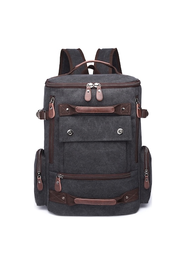 C-active Erkek Kanvas Sırt Çantası Siyah