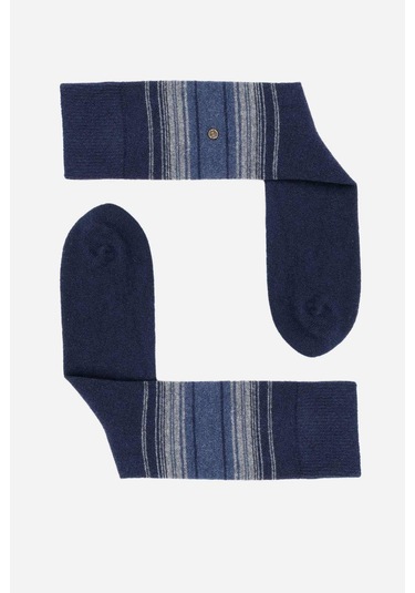 Aytuğ Lambswool Desenli Lacivert Erkek Çorap 25095 Lacivert