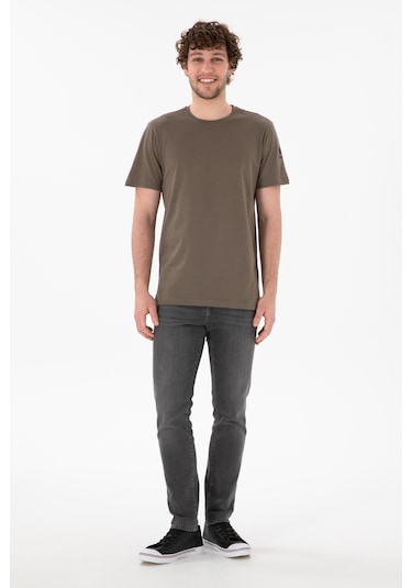 U.S. Polo Assn. Erkek Regular Fit Bisiklet Yaka Vizon Basic Tişört 50305985-VR052 U.S. Polo Assn. Erkek Regular Fit Bisiklet Yaka Vizon Basic Tişört 50305985-VR052