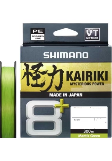 Shimano Kairiki 8+ Plus 300m 0,19mm M.green Yeşil İp Misina - Standart