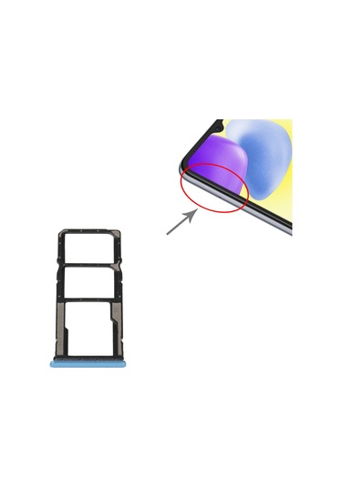 Sım Kart Tepsisi Sım Kart Tepsisi Xiaomi Redmi 10a İçin Micro Sd Kart Tepsisi Mavi 1 Adet