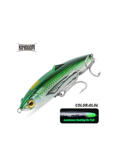 Krallık Batan Kalem Balıkçılık Cazibesi 150mm Yapay Yem 120mm Aydınlık Kaplama Wobblers Trolling İçin Ton Balığı Deniz Balıkçılığı