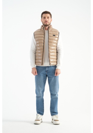 Shooter Sportswear Erkek Parlak Yelek Luxe Bej Bej