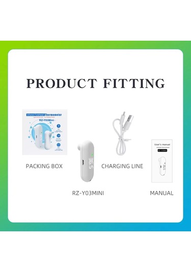 Mini Alın Termometresi Usb Termometre Dijital Bebek Monitörü