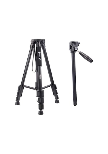 Jmary KP2254 44 cm 3 Kademeli Profesyonel Tripod - ZORE-262645 Siyah