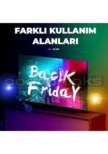 RGB Mıknatıslı Dokunmatik Led Atmosfer Lamba Çok Renkli
