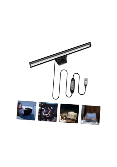 26cm Monitör Işık Pratik Bilgisayar Ekranı Asılı Hafif Bilgisayar Lambaları Monitör Klibi İçin