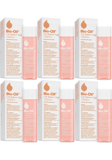 Bio-oil Çatlak Oluşumunu Önleyici Cilt Bakım Yağı 125ml-6 Lı Set