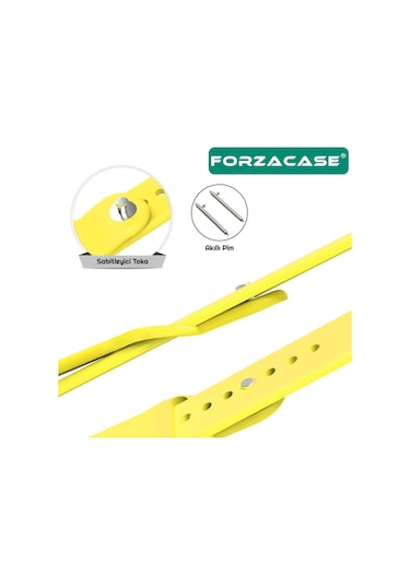 Forzacase Huawei Watch Gt2 42 Mm İle Uyumlu Yumuşak Jel Şık Silikon Kordon Kayış - Fc876 Lila