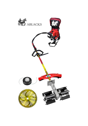 Ablacks C-52  Profesyonel Sırt Tırpan + Çift Çapa Aparatı + 8 Li Bahçivan Seti