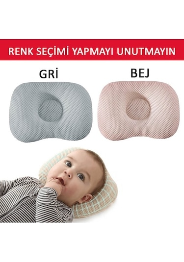Bebek Düz Kafa Yastığı Bej