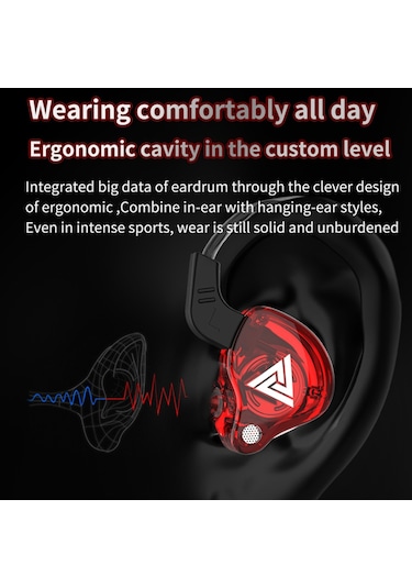 Mufunye Girişli Kablolu Mikrofonlu Spor Kulaklığı, Ağır Bass