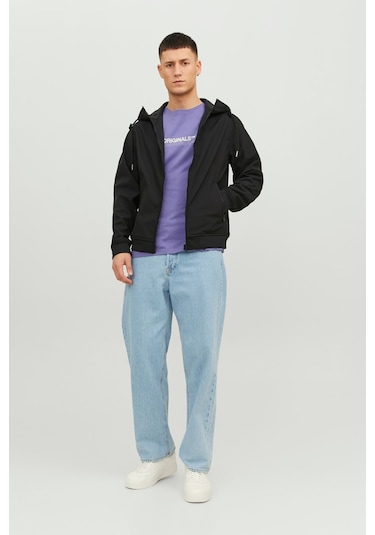 Jack & Jones Erkek Jjebasıc Suya Dayanıklı Softshell Ceket 12236300 Siyah