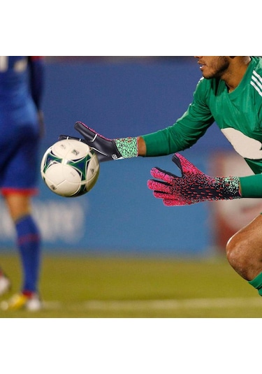 Hallow-futbol Kaleci Eldivenleri, Çocuklar, Gençler Ve Yetişkinler,mavi Kırmızı Mavi - Kırmızı