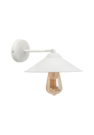 Dylight Retro Metal Dekoratif Beyaz Duvar Aplik Beyaz