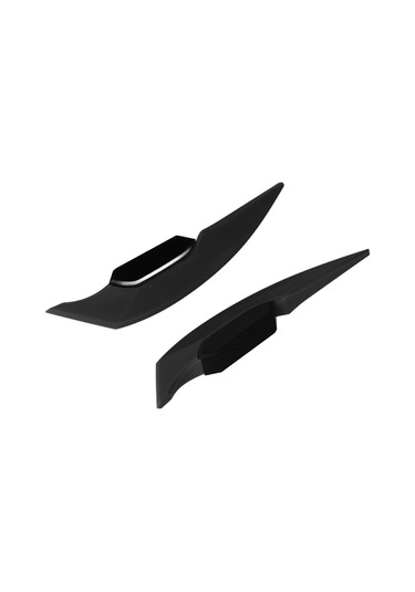 Reedark Motorcycle Atv Elektrikli Bisiklet Ön Kanat Kanatçık Abs Malzeme Spor Stili Evrensel Uyumlu Direk Yapıştırmalı 2 Adet Siyah Siyah