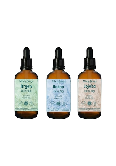 Minia Bahçe Argan Yağı+ Hodan Yağı+ Jojoba Yağı 3'lü Set 3 x 30 ML
