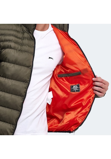 Slazenger HORIZON I Erkek Şişme Haki Mont & Kaban