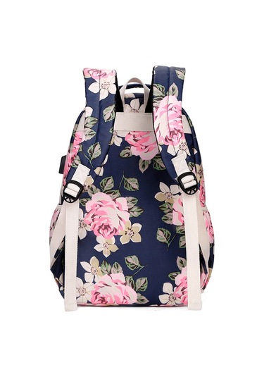 Çiçek Sırt Çantası Kadın Ortaokul Öğrencisi Okul Çantası Bilgisayar Bayan Çantası Büyük Kapasiteli Diğer