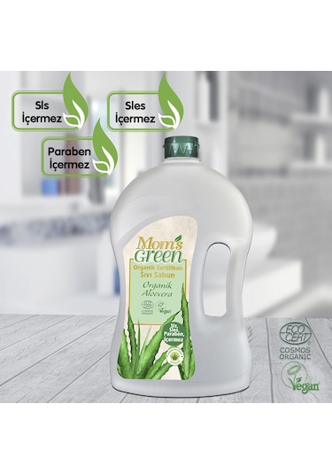 Mom's Green Doğal Sertifikalı Aloe Veralı Sıvı Sabun 1500 ML
