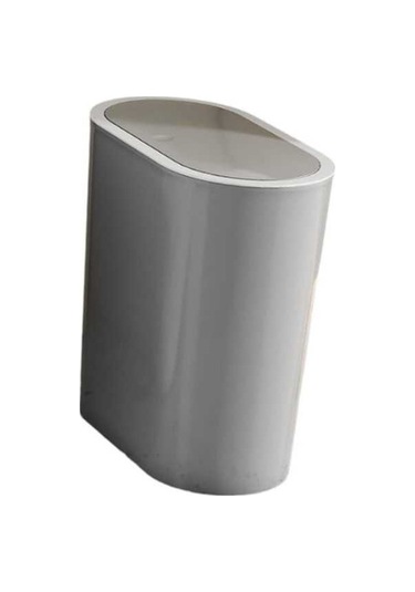 Pazly Taşınabilir Suntek Sepeti Kutusu Kapaklı Gri Ev Çöp Çöp Banyo Ls Gri