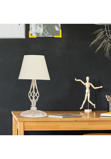 Lupin Beyaz Şapkalı Beyaz Abajur Diğer