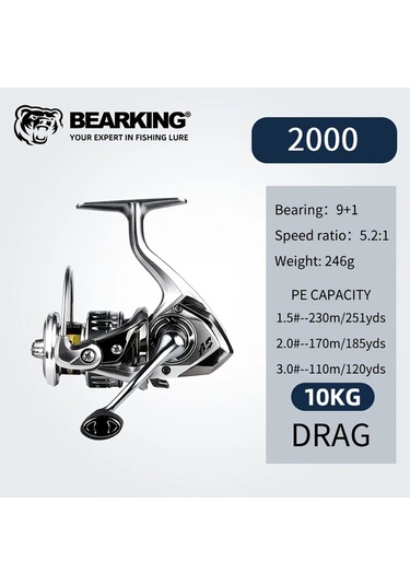 Fochsia Bearkıng As 9+1 Rulmanlı Denız Tatlı Su Içın 2000 Sku Denızcılık Olta Makınesı
