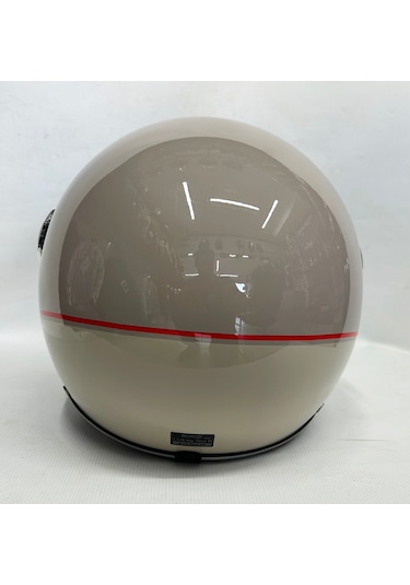 Nero Tk-06 Şefaf Vizörlü Yarım Açık Kask Parlak Bej