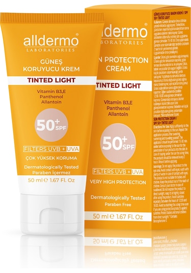 Alldermo Tinted Light Güneş Koruyucu Krem SPF50+ 50 ML