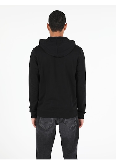 Colin's Regular Fit Kapişonlu Siyah Erkek Sweatshirt CL1002717_q1.v1_BLK