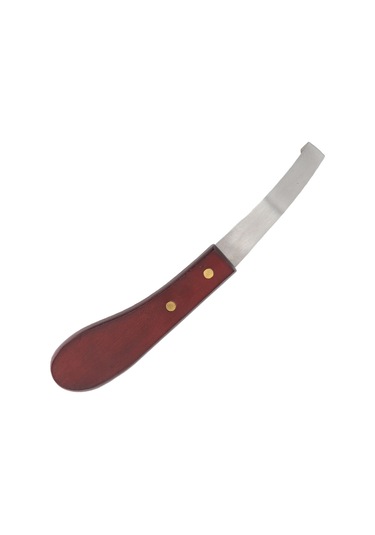 Kangvka Saçma Ayak Tamiri Aracı: Çift Taraflı Bıçaklı Sağ El Bıçağı, Paslanmaz Çelik, Ahşap Saplı, At Ve Hayvanlar İçin