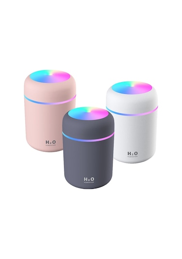 Demirkol Store 300 Ml Ulrasonik Hava Nemlendirici Buhar Makinesi Ve Aroma Difüzörü (antrasit)