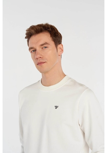 Hummel T-ıc Ico Beyaz Erkek Sweatshirt 921835-9003 Beyaz