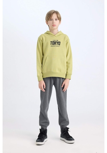 DeFacto Erkek Çocuk 2'li Takım Baskılı Bisiklet Yaka Kanguru Cepli Sweatshirt Beli Lastikli Jogger Eşofman Altı D3566A824WNKH446 DeFacto Erkek Çocuk 2'li Takım Baskılı Bisiklet Yaka Kanguru Cepli Sweatshirt Beli Lastikli Jogger Eşofman Altı D3566A824WNKH446