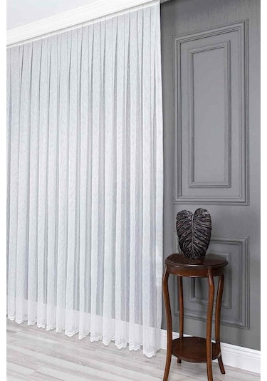 Evdepo Home Kullanıma Hazır Örme Tül Perde (540765923)