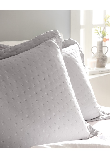 Madame Coco Rennes Çift Kişilik Yatak Örtüsü - Gri Gri