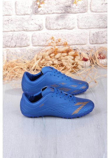Lig Titan Saks Mavi Orjinal Ürün Çim Saha Halı Saha Erkek Futbol Ayakkabı Saks