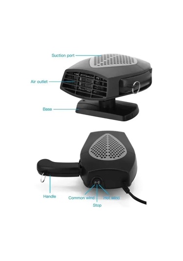 Jialan 12v 150w Araba Elektrikli Isıtıcı Havalı Isıtıcı Evrensel