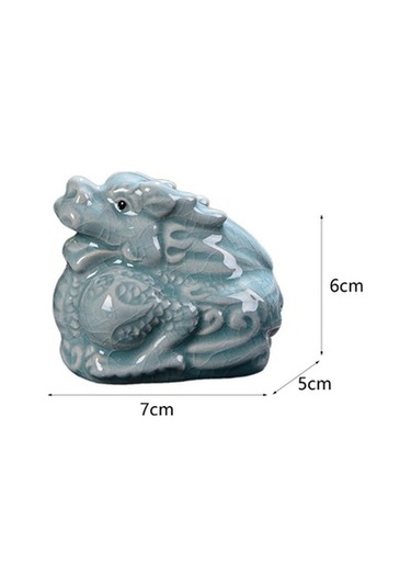 Lijinxu Magideal Seramik Çay Evcil Hayvan Sevimli Sanat El Ejderha